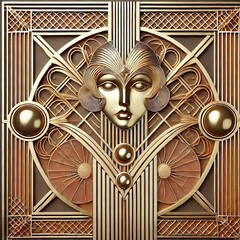 Art Deco Geometric shapes and luxurious styling from the s