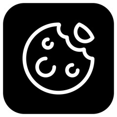 Editable choco chip cookie vector icon. Bakery, cooking, food. Part of a big icon set family. Perfect for web and app interfaces, presentations, infographics, etc