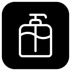Editable shampoo pump bottle vector icon. Barbershop, lifestyle, grooming. Part of a big icon set family. Perfect for web and app interfaces, presentations, infographics, etc