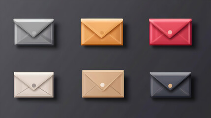 Colorful Envelopes, A Collection of Six Unique Designs