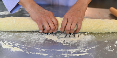 Homemade Fresh Baked Sweet golden brown Cinnamon Rolls for Christmas