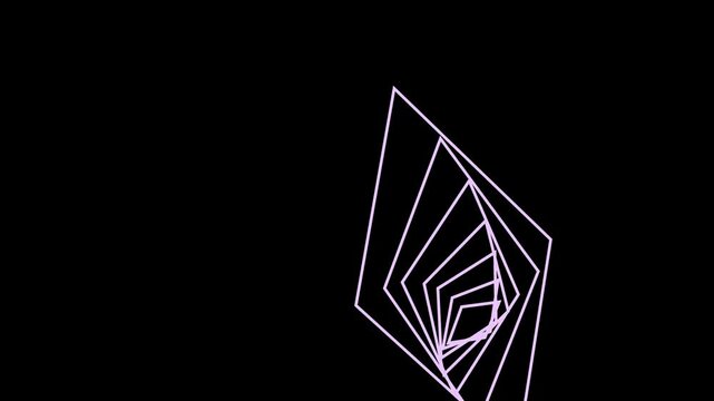 An abstract Kaleidoscope shape motion graphic background design.