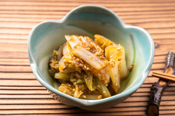 白菜のごま味噌和え