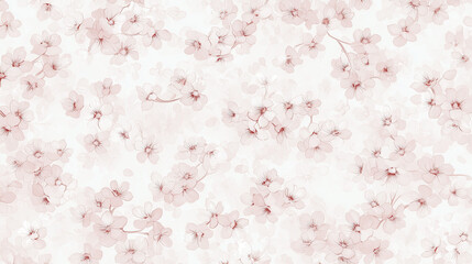 Fototapeta premium Delicate Pink Orchid Pattern: A soft, ethereal pattern of pink orchids on a white background. Perfect for invitations, backgrounds, and more. 