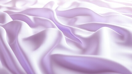 Obraz premium Soft lavender fabric draping elegantly in natural light, showcasing texture and color