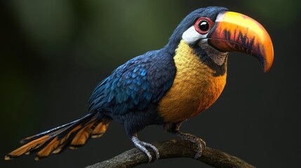 Obraz premium blue and yellow macaw
