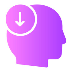 down arrow gradient icon