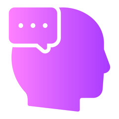 conversation gradient icon
