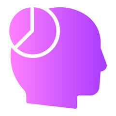 pie chart gradient icon