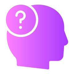 question gradient icon