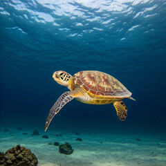 Did you know that sea turtles can sleep while swimming?  They can regulate their buoyancy to stay afloat even when they're dozing off! Talk about multitasking! 