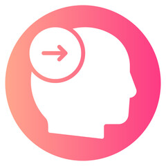 right arrow gradient icon