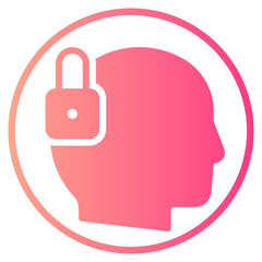 encrypted gradient icon