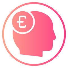 euro gradient icon