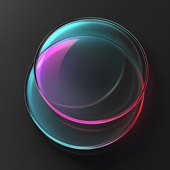 Obraz premium Abstract Neon Circles