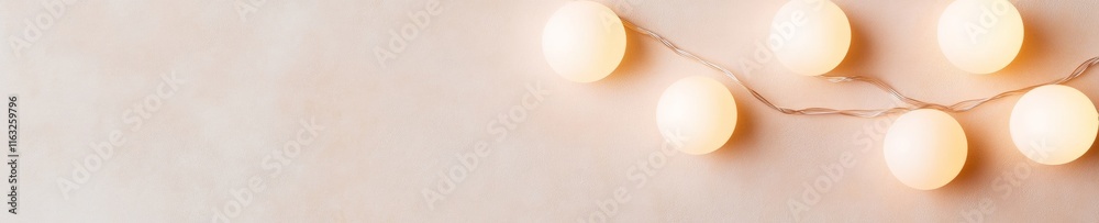 Poster Elegant Glow Soft Warm Lights in a Subtle Curve