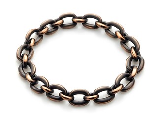 Obraz premium Circular Metal Chain Link