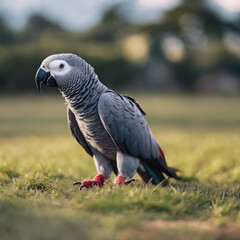 Fototapeta premium African Grey Parrot