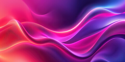 Obraz premium A vibrant abstract background featuring flowing waves of pink and purple hues, creating a dynamic and energetic atmosphere.