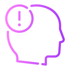 warning gradient icon
