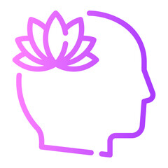 wellness gradient icon