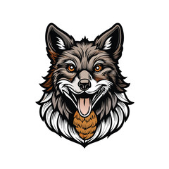 Detailed vector sketch engraving of a cunning fox stealthily carrying a chicken in its mouth.  Intricate linework, vintage style.