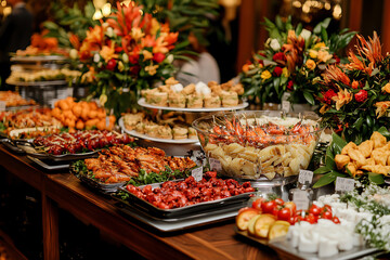 Gourmet Buffet with Exquisite Dishes