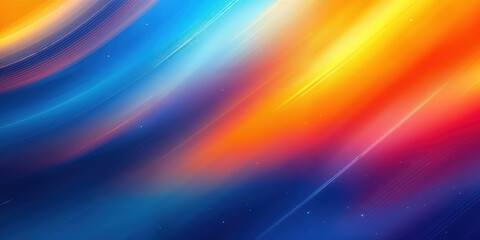 Obraz premium Vibrant abstract background featuring swirling hues of blue, orange, and red, creating a dynamic and energetic atmosphere.