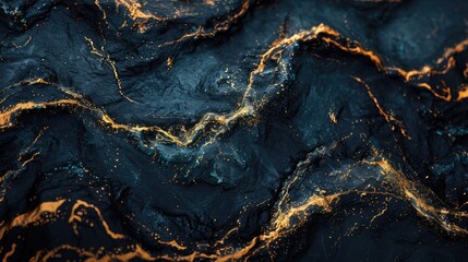 Naklejka premium Abstract Texture with Golden Veins