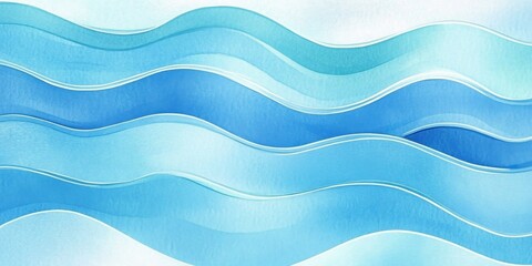 Travel and nature-themed banner showcasing wavy textures and colors. 