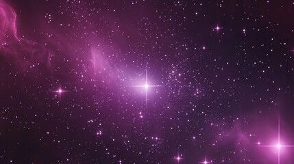 Light Purple, Pink vector layout with cosmic stars. Space stars on blurred abstract background with gradient. Smart design for your business advert.