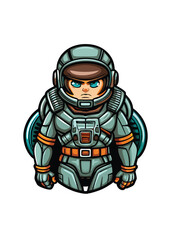 A young, determined female mecha pilot in a sleek, futuristic flight suit, mid-flight, intense expression, cockpit view.