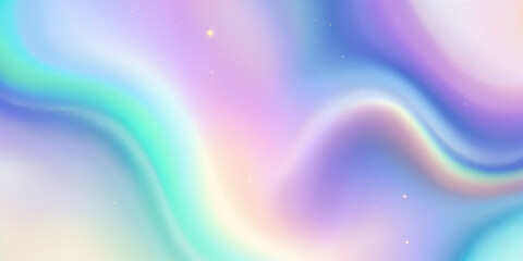 Fototapeta premium A vibrant, abstract background blending soft pastel colors in gentle waves, creating a serene and dreamy atmosphere.
