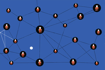 Design a visually appealing network diagram showcasing interconnected nodes, representing a single, central node (no. 1) with emanating connections.  Emphasize clarity and visual hierarchy.