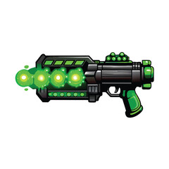 Futuristic plasma grenade launcher design; sleek, metallic, high-tech weapon; detailed textures, realistic rendering.