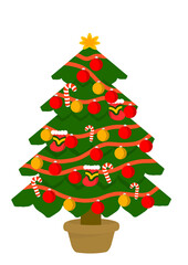 green christmas tree