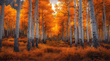 Fototapeta premium enchanted autumn forest