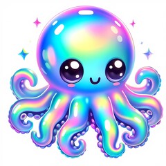 Charming Octopus in Holographic Colors
