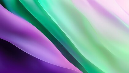 Obraz premium Soft Gradients in Deep Purple and Pale Aqua with Gentle Flowing Waves
