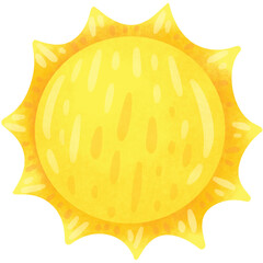 Hand Drawn Cute Sun Illustration