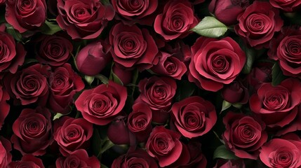 Naklejka premium Red roses background