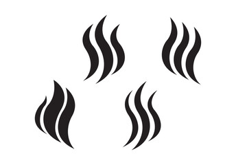 Smoke icon vector illustration on background