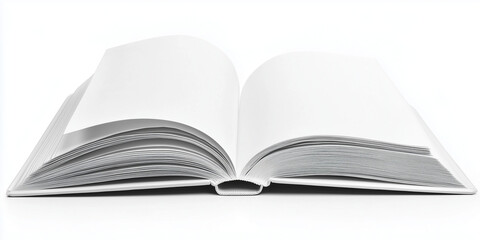 Obraz premium Books on White Background Isolated for Reading and Education Featuring Stack of Literature for Knowledge and Learning