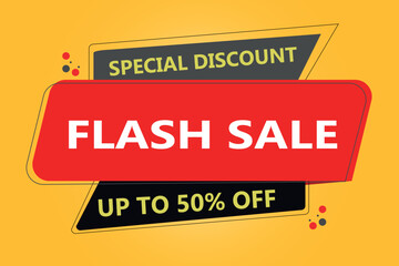 Flash Sale Discount Banner Tag
