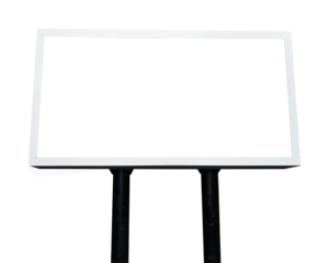 blank billboard isolated on white