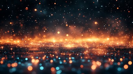 Fototapeta premium Sparkling Glittering Lights Abstract Background