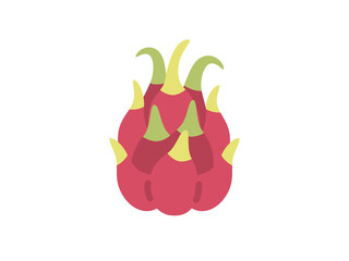 ドラゴンフルーツのアイコンのイラスト