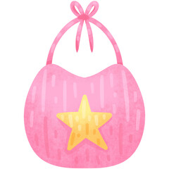 Hand Drawn Cute Hand Bag Illustration