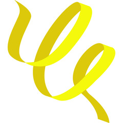 Festive Party Streamer Flat Icon