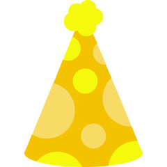 Midnight Party Hat Flat Icon